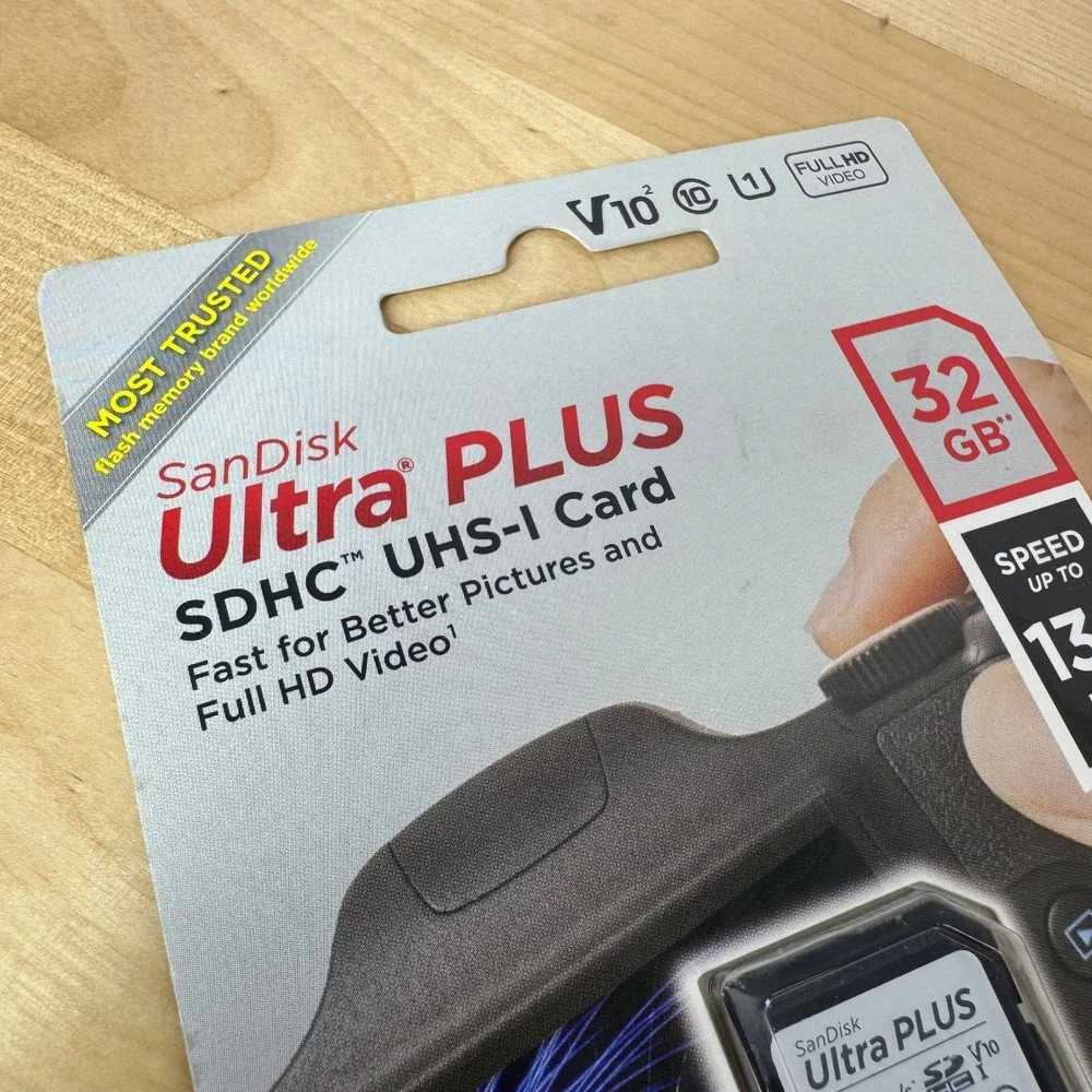 SanDisk Ultra PLUS 32GB SDHC UHS-I Memory Card 130MB/s C10 U1 SDSDUW3-032G-AT6IN